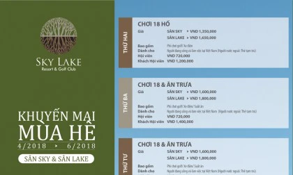 [Khuyến mại - PROMOTION] SUMMER PROMOTION - SKYLAKE GOLF CLUB