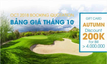 [INTERGOLF - Khuyến mại]  BẢNG GIÁ ĐẶT SÂN - GIỜ CHƠI GOLF THÁNG 10/2018
